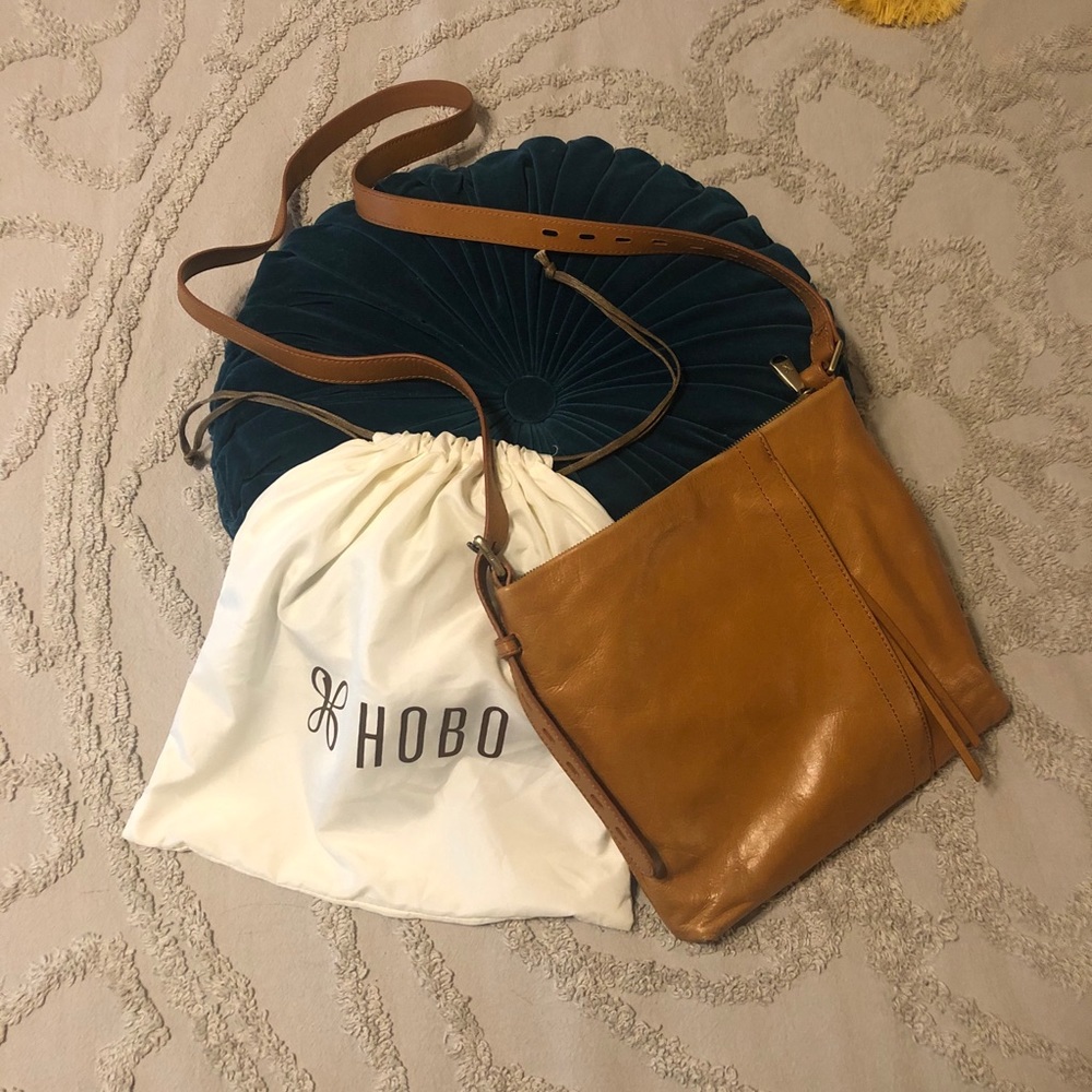 Hobo leather crossbody bag